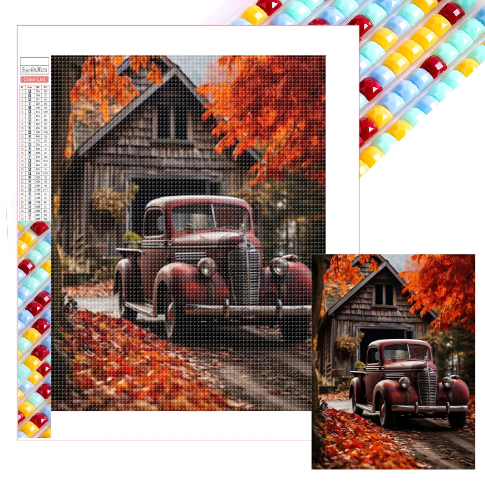 Full Square Diamond Painting - Car(Canvas|35*45cm)