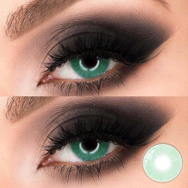 Hidrocor Verde Colored Contact Lenses Green Color 14.2mm