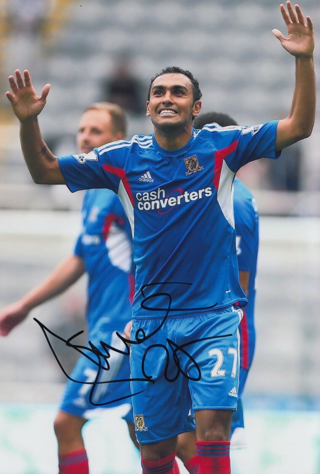 Ahmed Elmohamady Hand Signed 12x8 Photo Poster painting Hull City - Football Autograph 1.