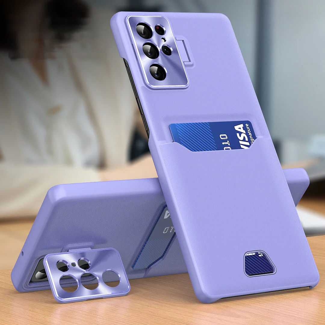 Samsung Card Slot Metal Bracket Phone Case