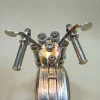 Creative stainless steel motorcycle DIY assembled model kit crafts exquisitely crafted motorcycle model gifts