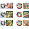 (US Only)6PCS DIY Diamond Art Greeting Cards Birthday Theme Congratulations Cards & Gifts