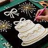 Cake DIY Pearl Art Diamond Painting Kit for Adults Home Decor 25x25cm With Frame