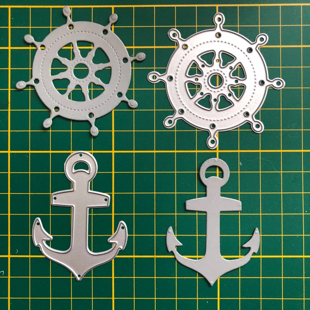 New Sailing Anchor ship Metal Cutting Dies Stencil Scrapbooking Photo Album Card Paper Embossing Craft DIY