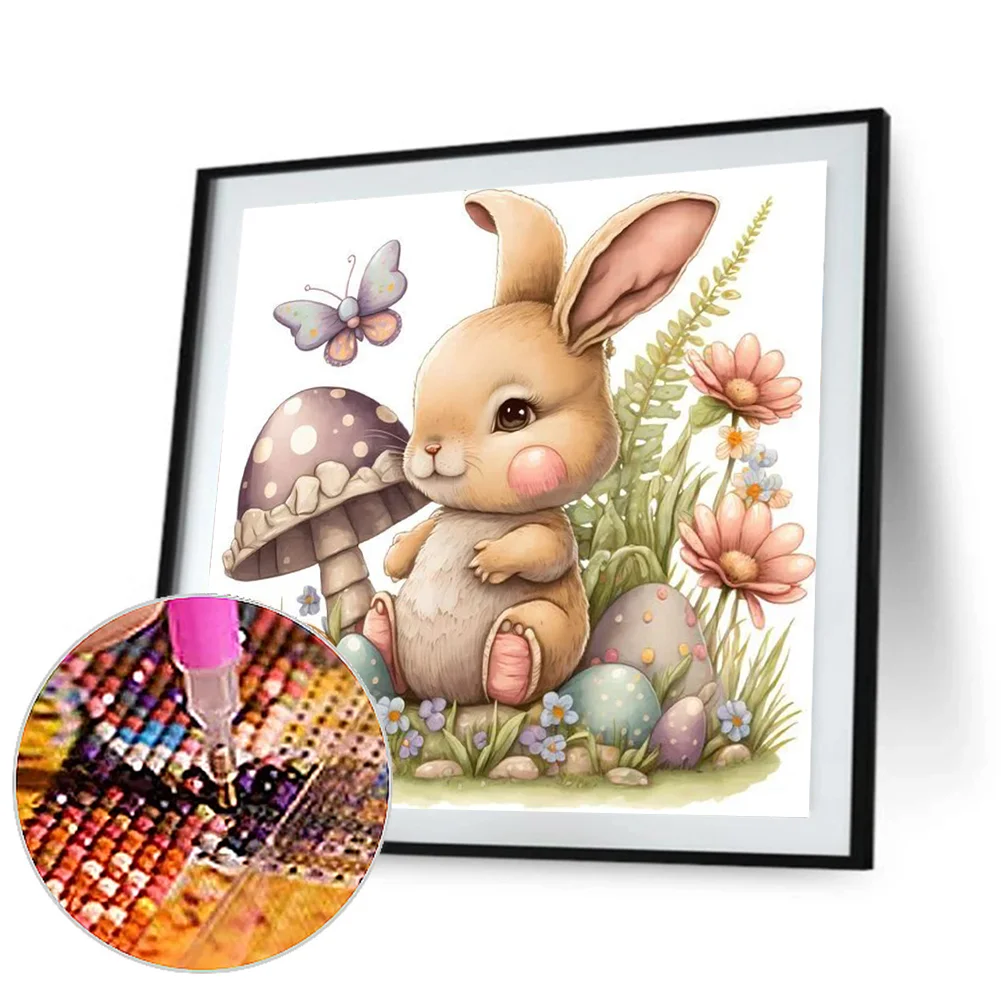 Full Round Diamond Painting 30*30cm - Bunny