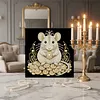 DIY Pearl Painting Mouse for Home Wall Decor with Frame(30x30cm)