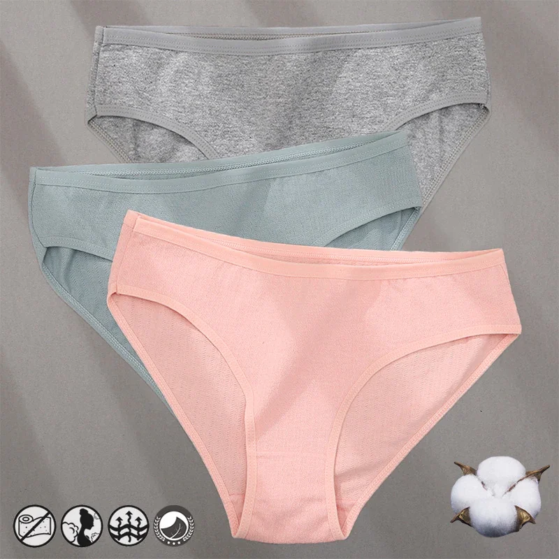 Billionm Women Cotton Panties Sexy Underwear for Female Solid Jacquard Pattern Briefs Women's Comfortable Undearpants Intimates Lingerie