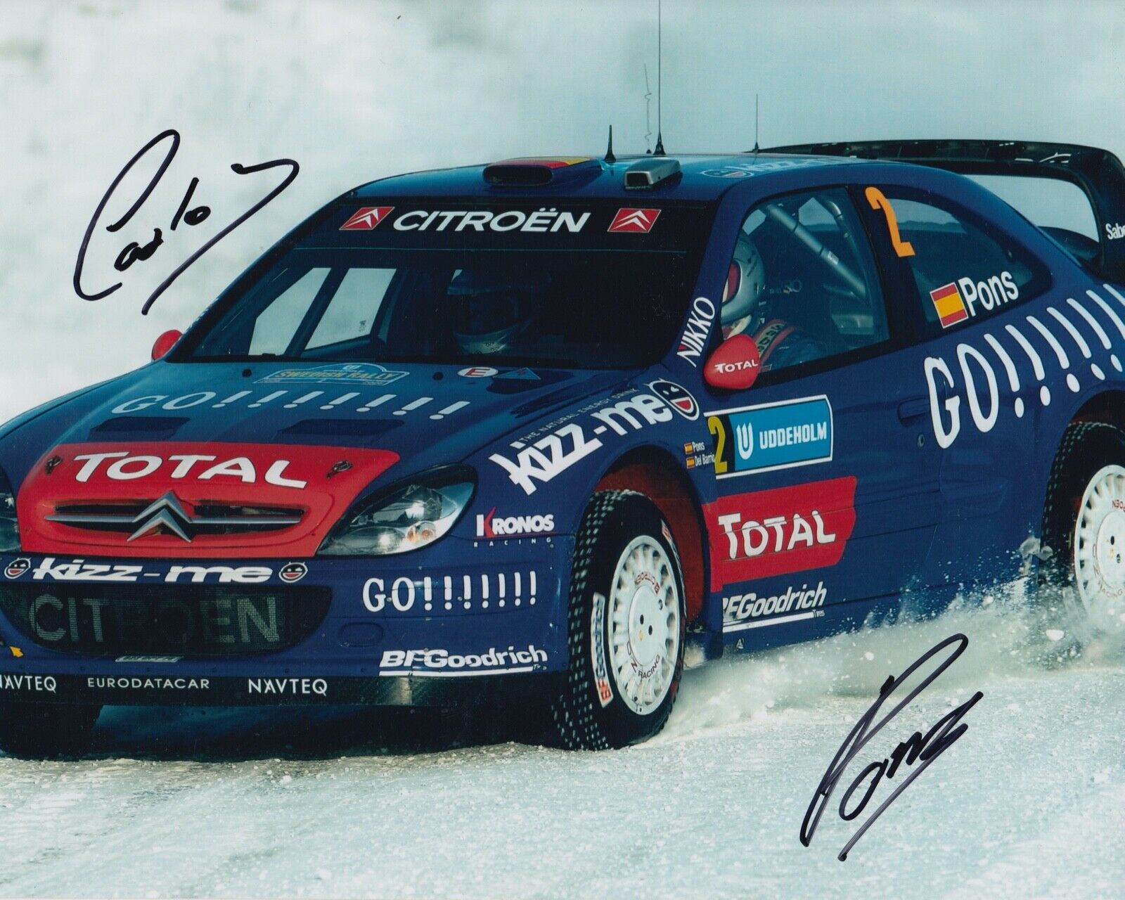 Xavier Pons Hand Signed 10x8 Photo Poster painting - Rally Autograph 2.