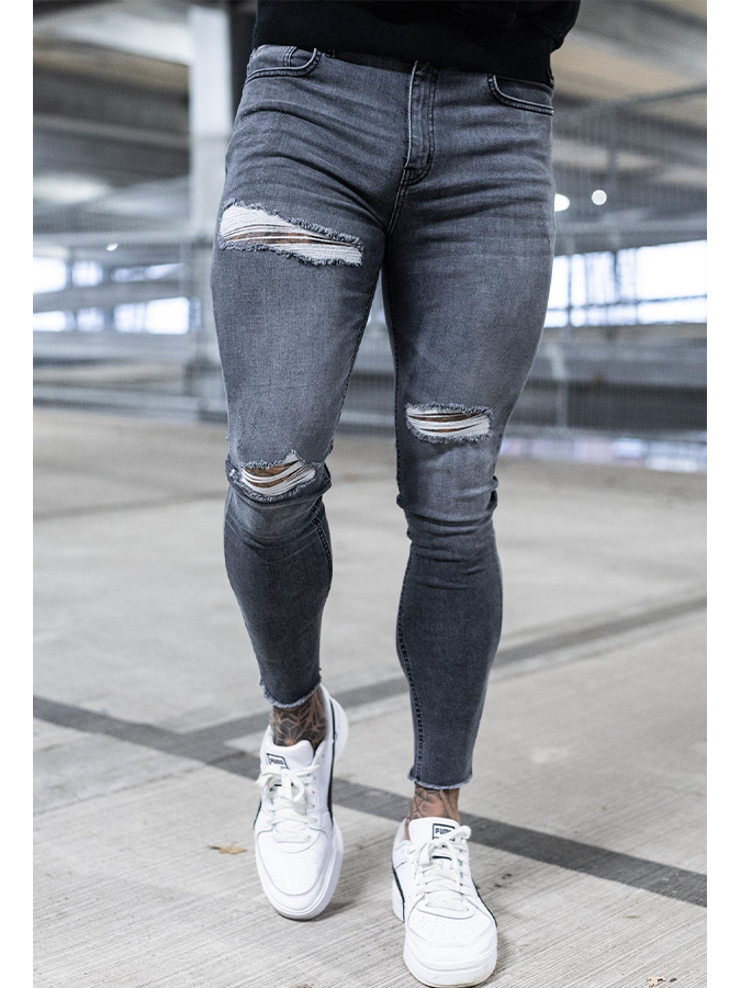 Athletic Grey Slim Fit Jean