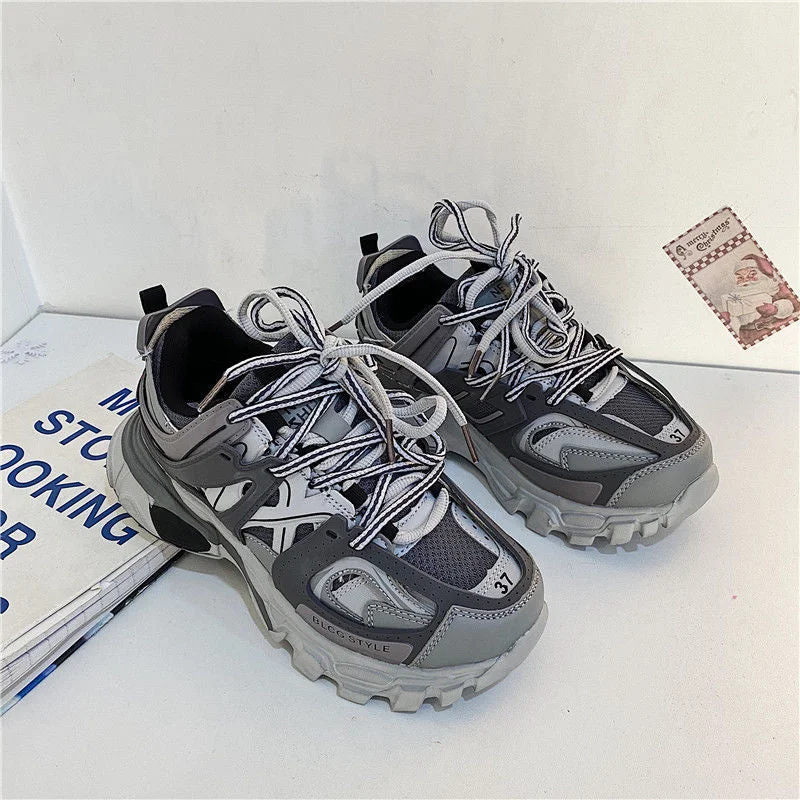 Winter Chunky Sneakers Women 2021 Trendy Designer Women's Dad Shoes Pink Sport Casual Shoes Fashion Women's Sneakers