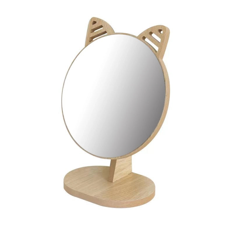 Minimalist Solid Color Wood Mirror 1 Piece