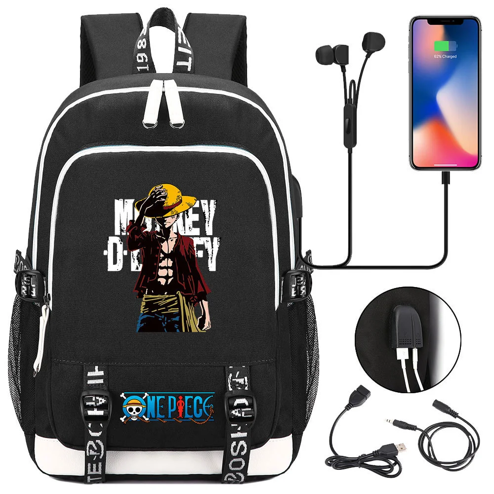 Buzzdaisy Premium One Piece Backpack with USB Charging Port and Laptop Protection - Multi-Pocket for Large Capacity Storage