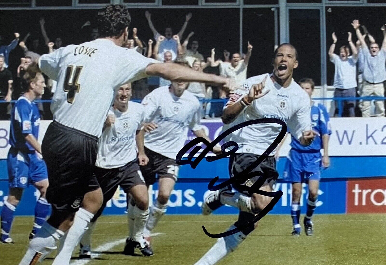 Curtis Davies Genuine Hand Signed Luton Town 6X4 Photo Poster painting