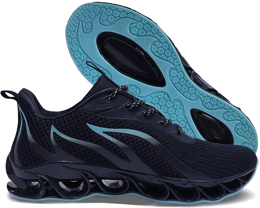 navy walking trainers