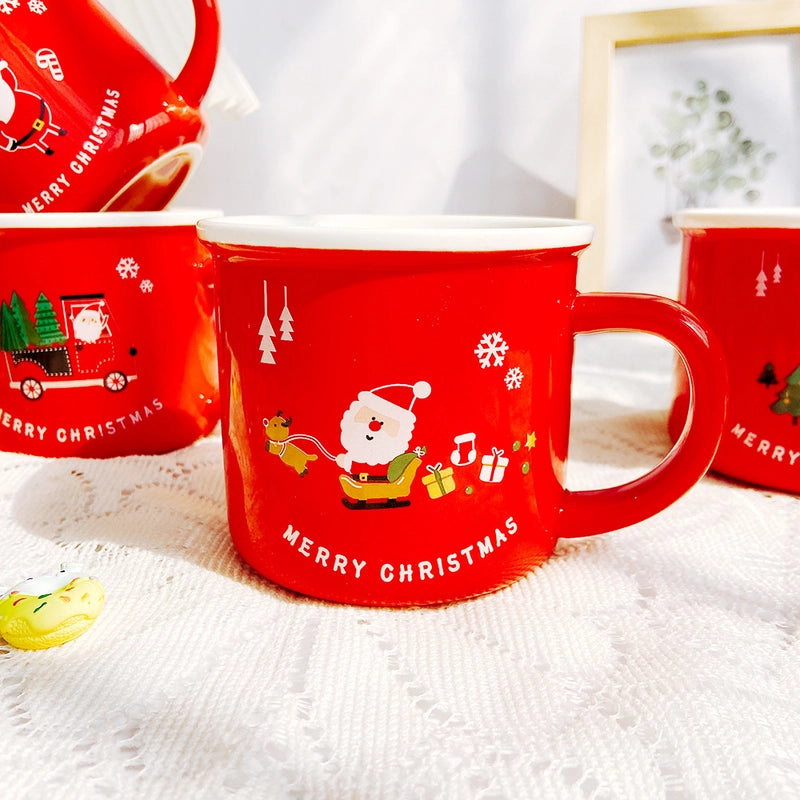 Christmas Christmas Cartoon Ceramics Mug 1 Piece