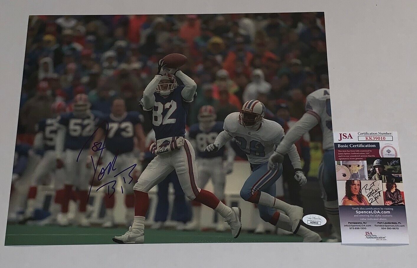 Don Beebe signed Buffalo Bills 11x14 Photo Poster painting autographed JSA