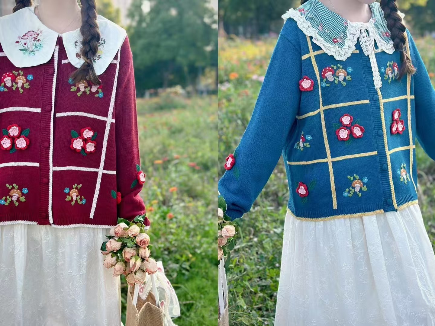 Chicfifth Sweater Women Winter Long Sleeve High Quality Autumn Vintage Top Knitted Cardigan