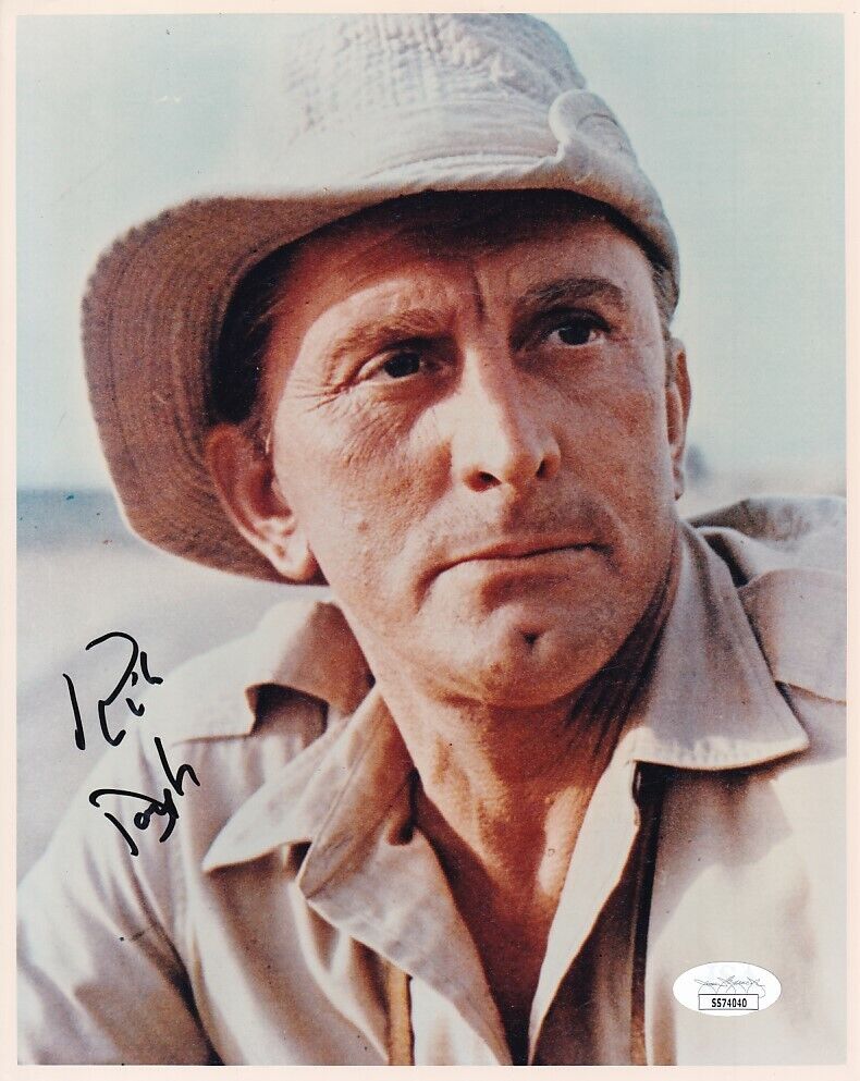 Kirk Douglas autographed signed auto Cast a Giant Shadow 8x10 movie Photo Poster painting (JSA)