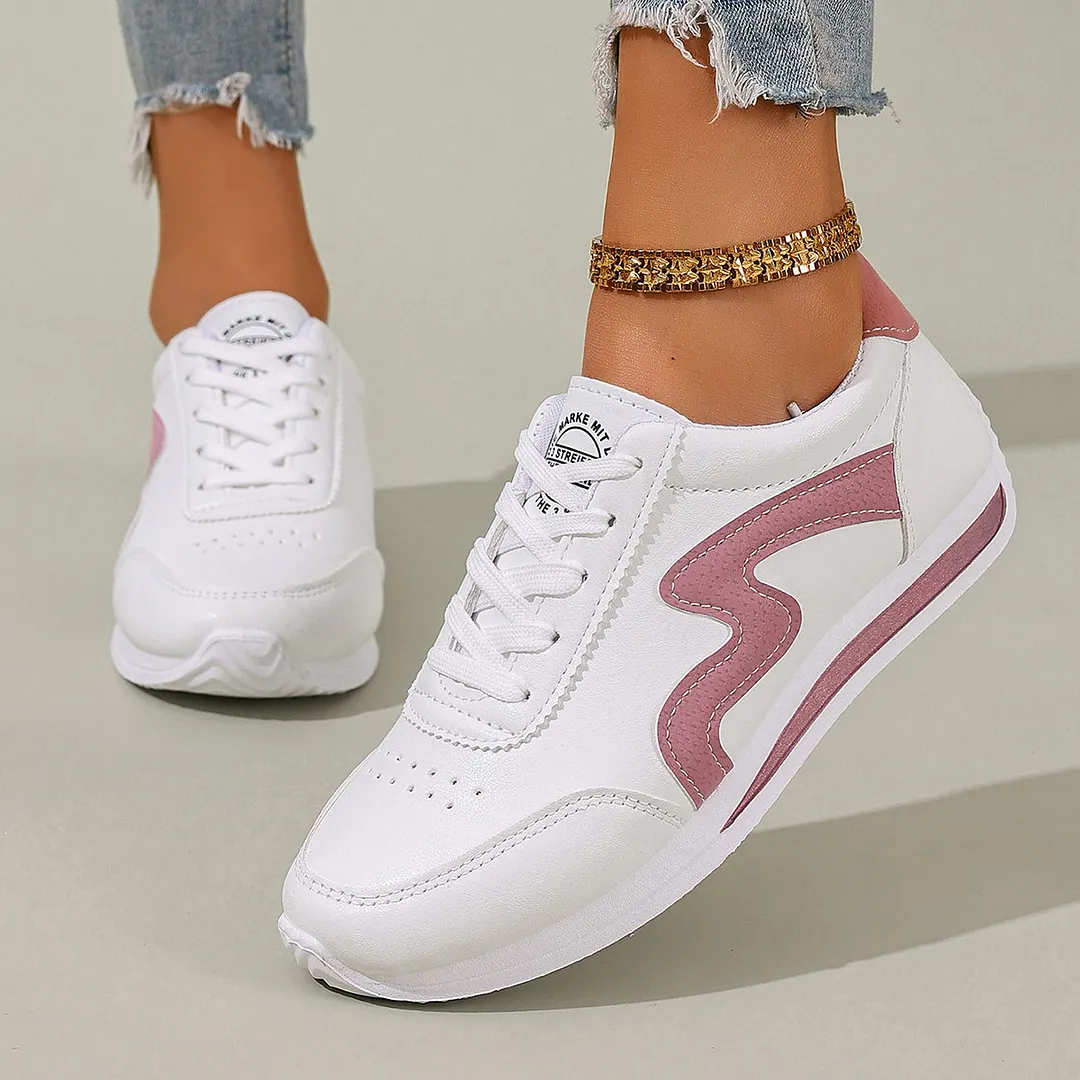 Breakj Breakj White Shoes Women Net Red New Sports Forrest Shoes Women's Shoes Breathable Flat Shoes Autumn 2025 Super Fire