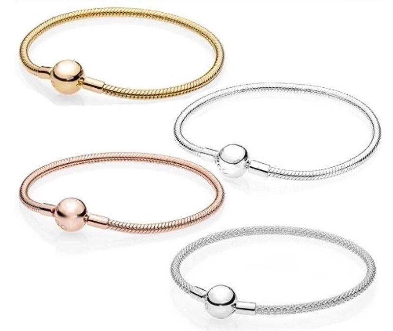 Minimalist Round Silver Plating Bracelets