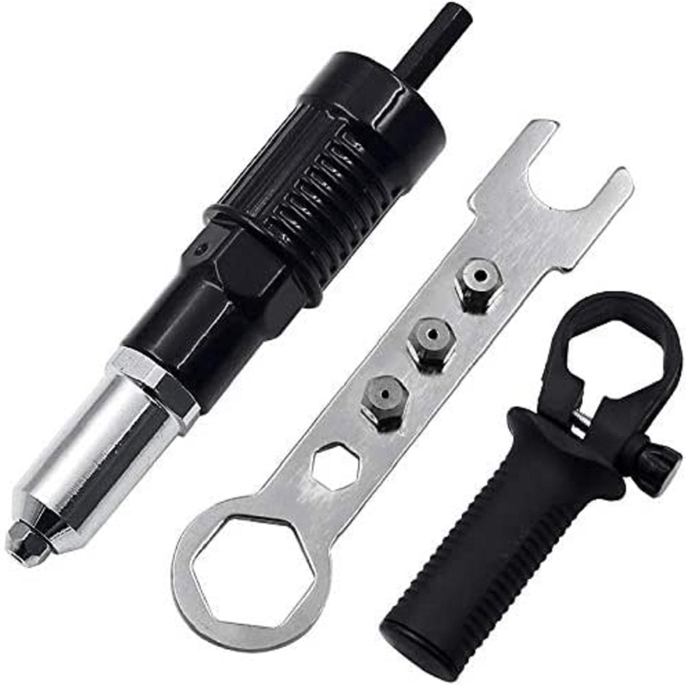 

2.4-4.8mm Electric Rivet Gun Adapter Insert Cordless Rivet Nut Tools Kit, 501 Original