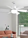 Socket Fan Light with Remote Screw in Ceiling Fan in Light Socket for Bedroom