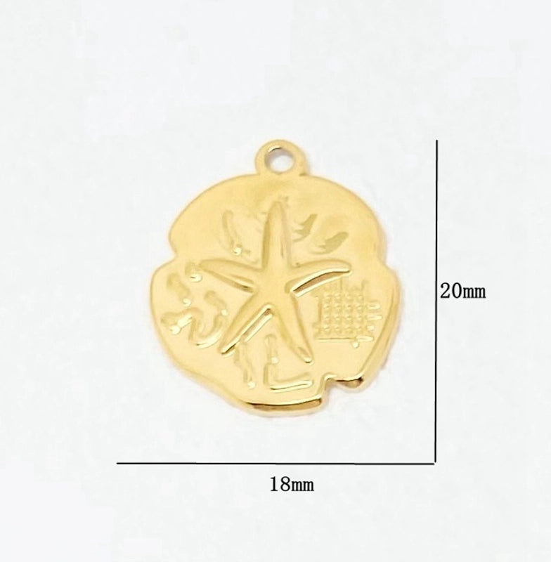 1 Piece 304 Stainless Steel Solid Color Jewelry Accessories Pendant