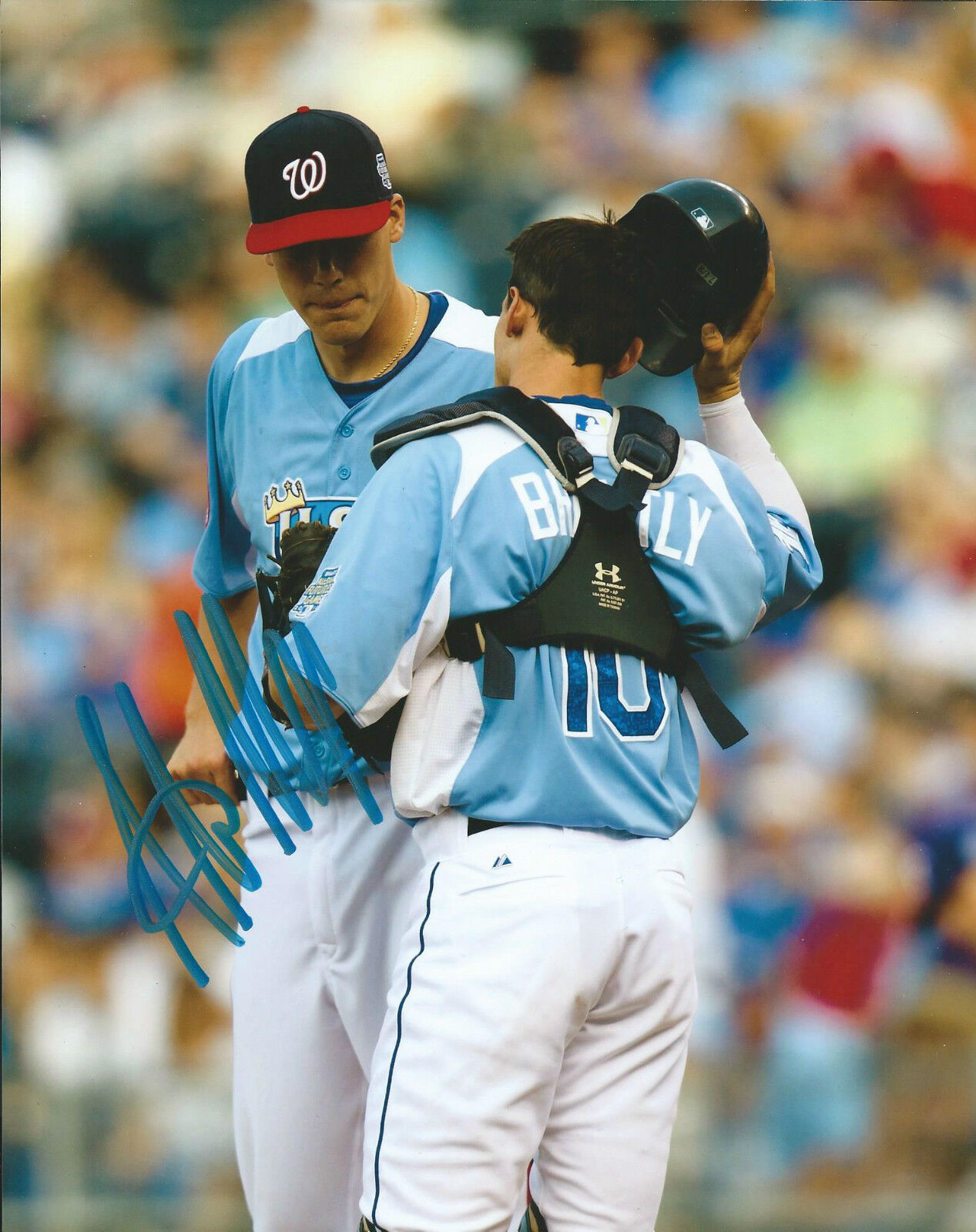 **GFA Minnesota Twins *ALEX MEYER* Signed 8x10 Photo Poster painting A3 COA**