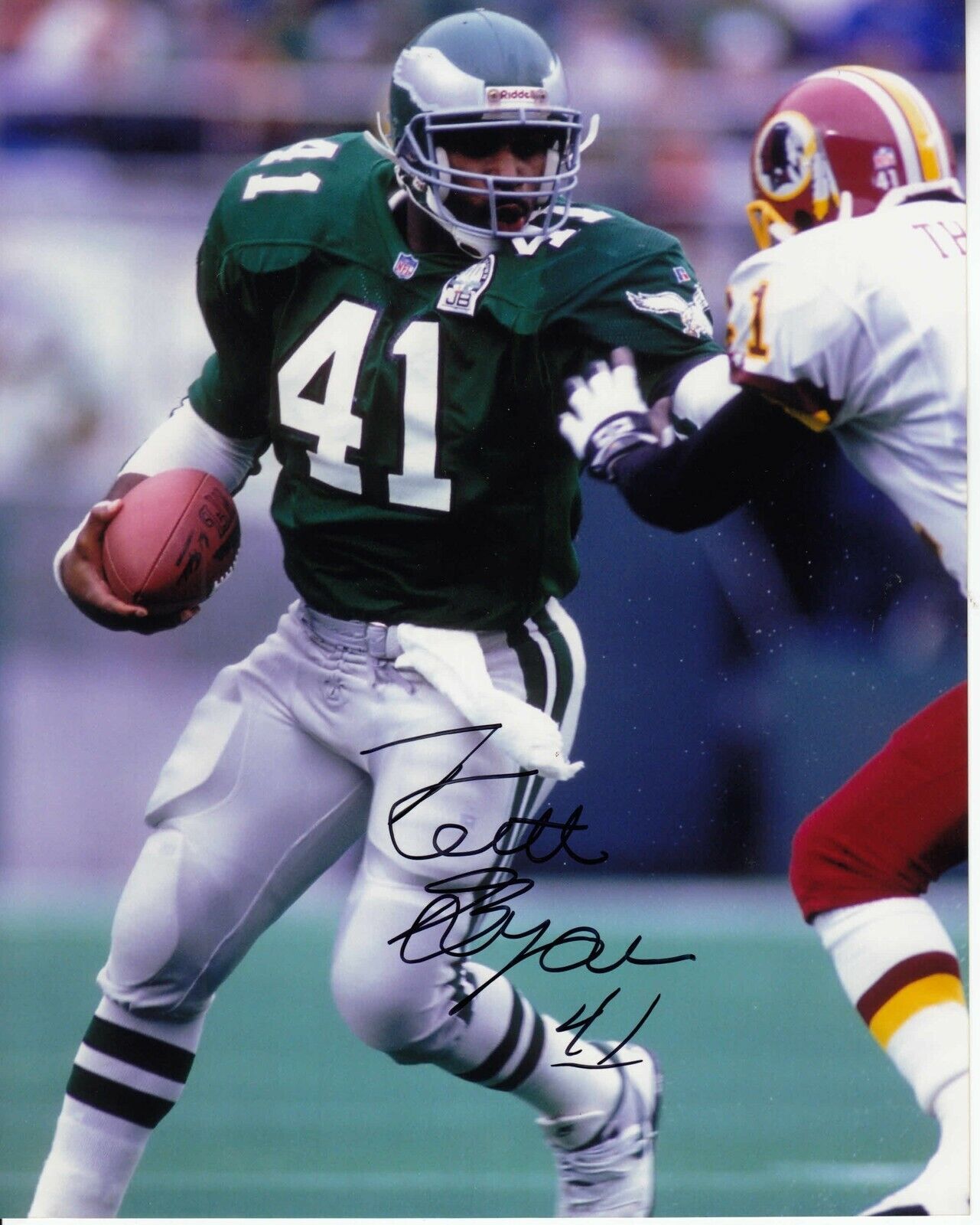 Keith Byars #1 8x10 Signed Photo Poster painting w/ COA Philadelphia Eagles 031019