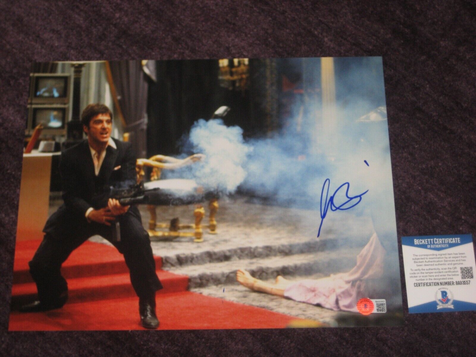 AL PACINO Signed SCARFACE 11x14 Photo Poster painting with Beckett COA (BAS)