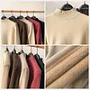 Gioiacombo&trade; Maglione da donna in pile caldo mezzo dolcevita autunno e inverno addensato