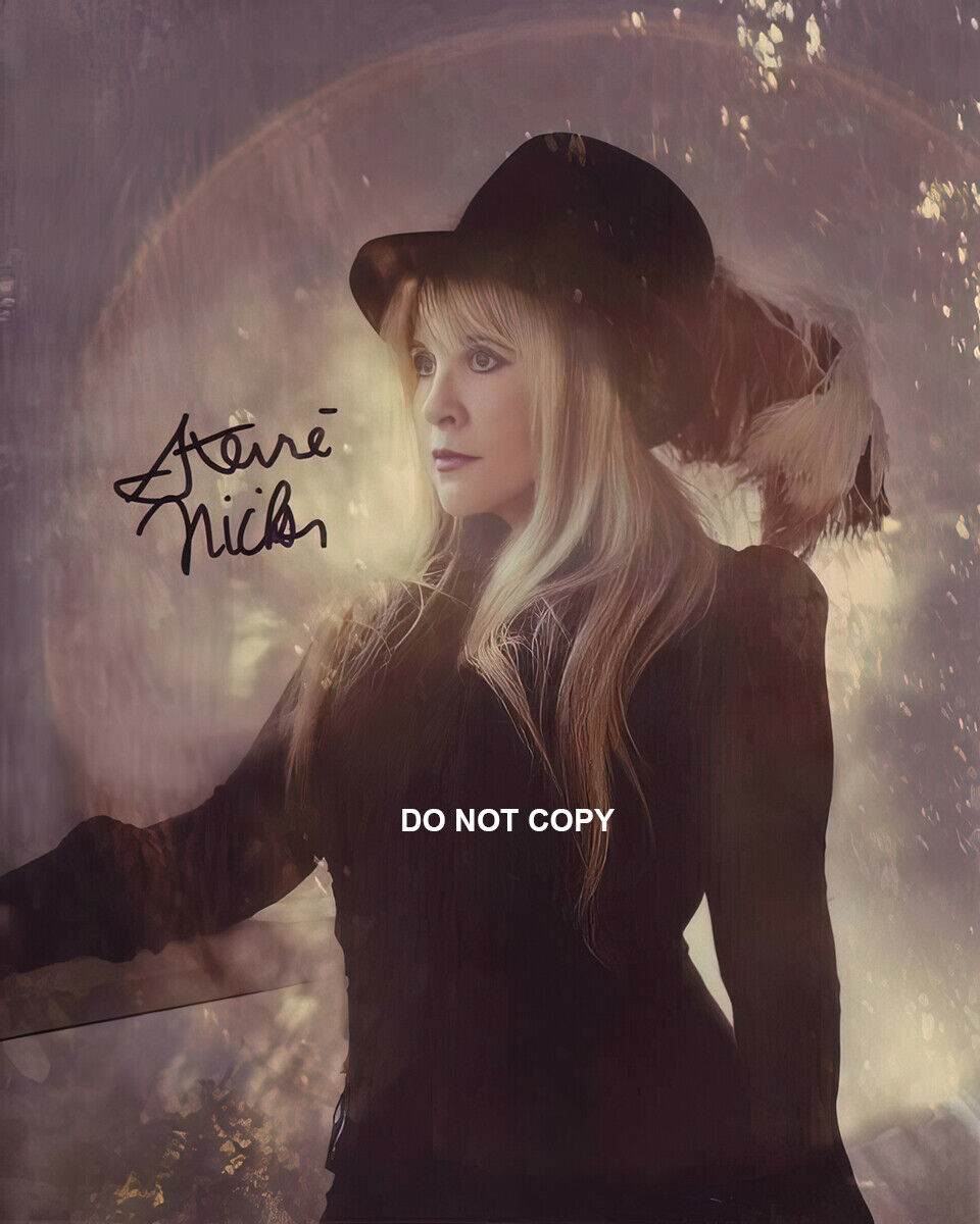 Stevie Nicks - Autographed Signed 8x10 Photo Poster painting (Fleetwood Mac) Reprint