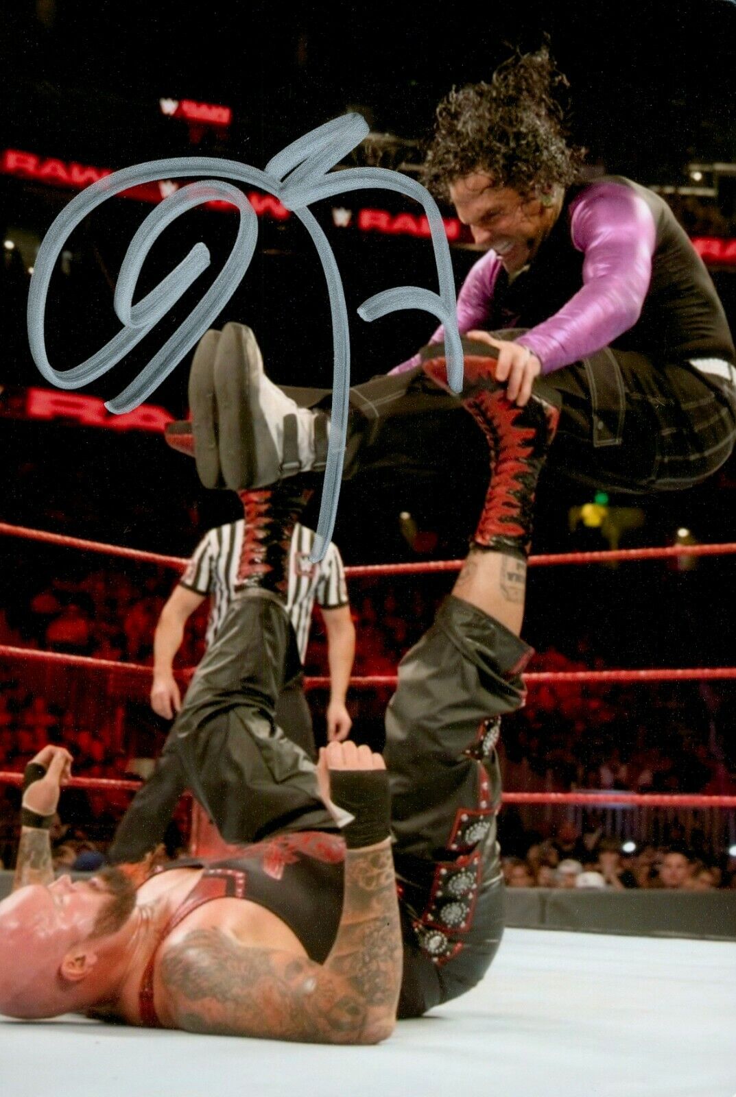 Jeff Hardy Hand Signed 6x4 Photo Poster painting WWE WWF Wrestling Superstar TNA Autograph + COA