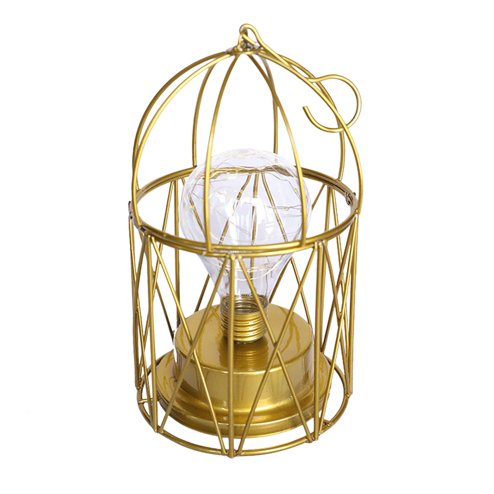 

LED Birdcage Night Light Retro Simple Hollow Ironwork Simple Lamp Lights, 501 Original