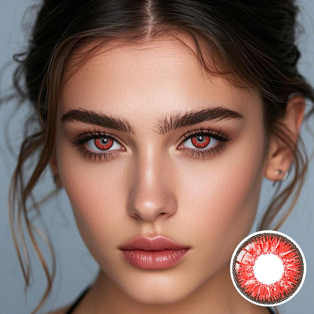 Nonno RED Colored Contacts
