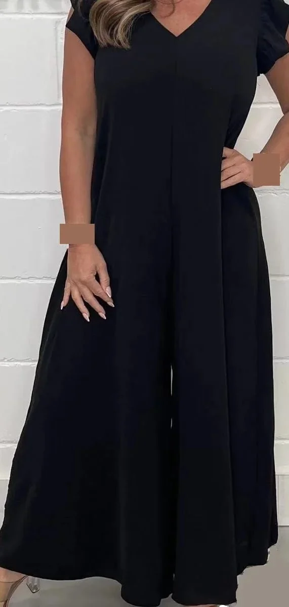 🔥SUMMER NEW RUFFLED WIDE-LEG CASUAL JUMPSUIT