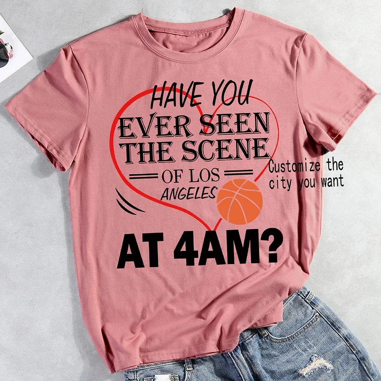 Customize the city you want seen the scene of  at 4am？ T-shirt Tee -012377