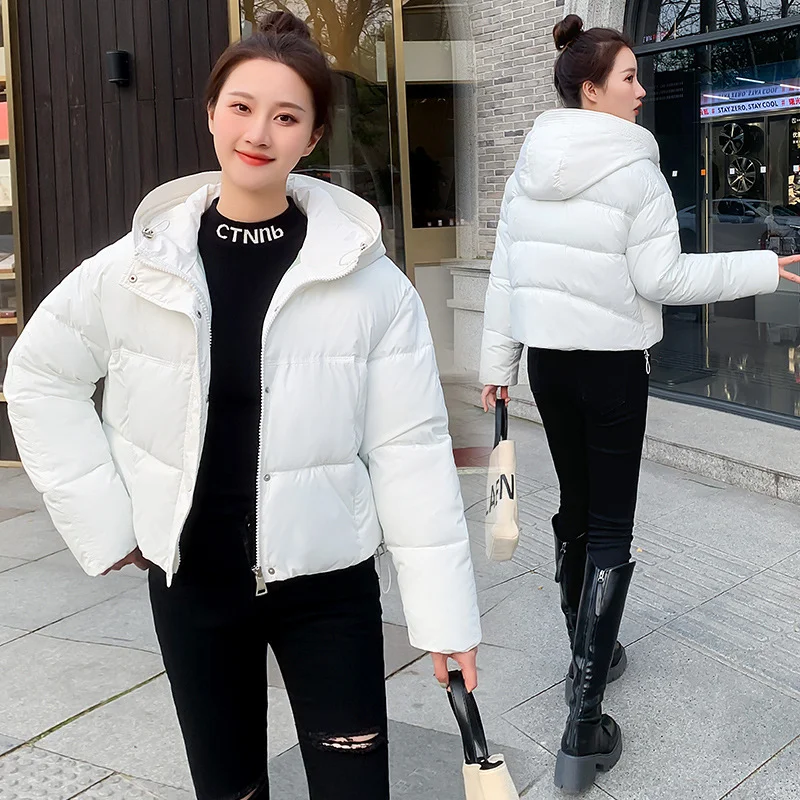 Toloer Down Cotton Clothes Women's Short Style 2024 Winter New Thickened Loose Stand Collar Bread Clothing Cotton-Padded Clothes Small Coat Tide-Outfit Ideas