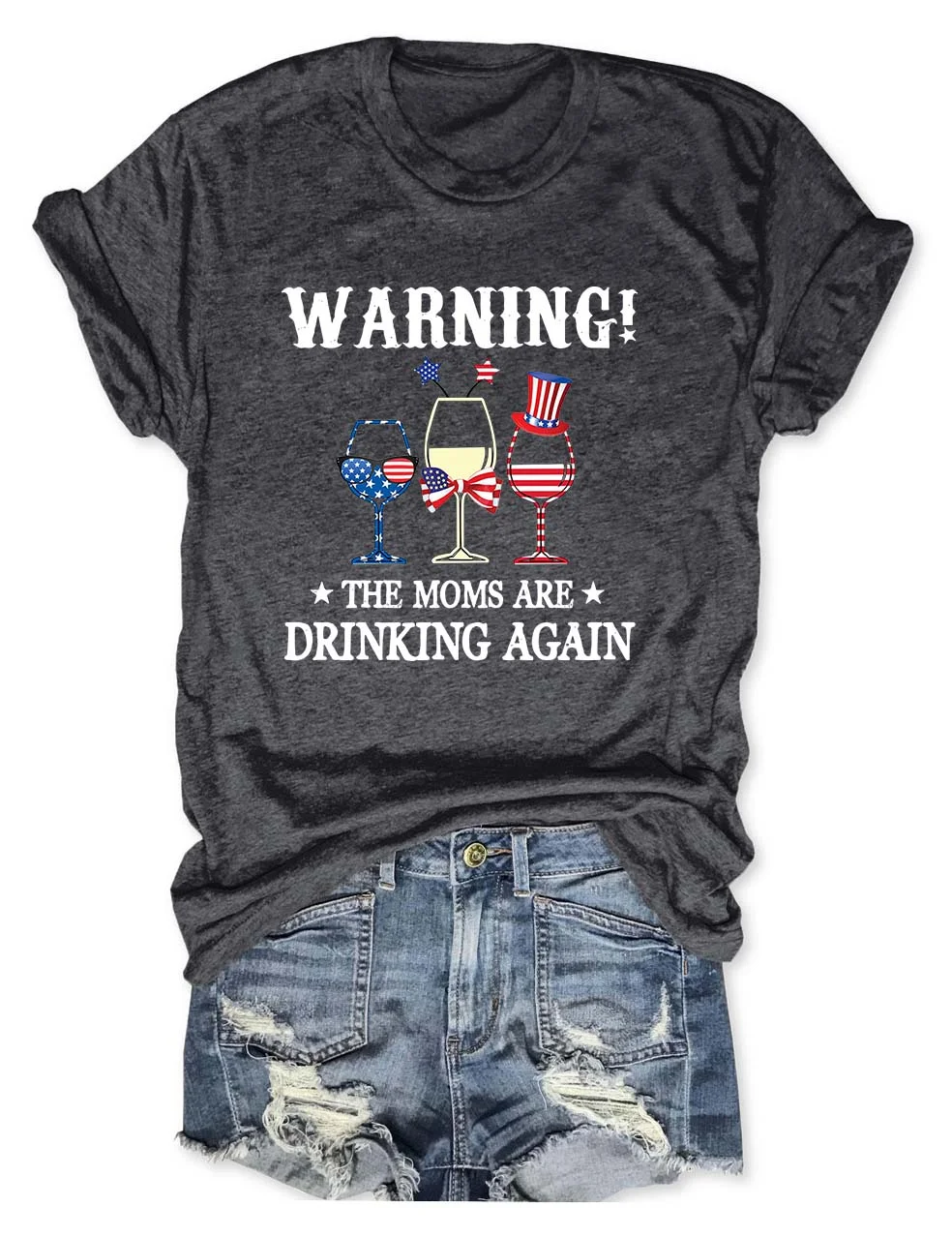 Warning The Moms are Drinking Again T-Shirt
