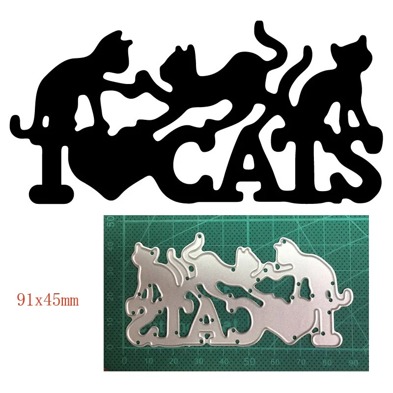 Fox Bear Owl Craft Dies Metal Cutting Dies Cut Die Mold Cat Catching Butterfly Scrapbooking Dies Paper Knife Mould Blade Punch