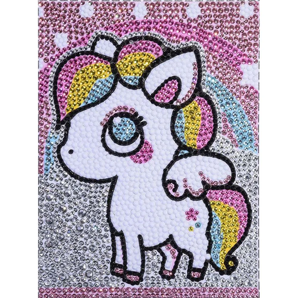Partial Special Shaped Diamond Painting Unicorn