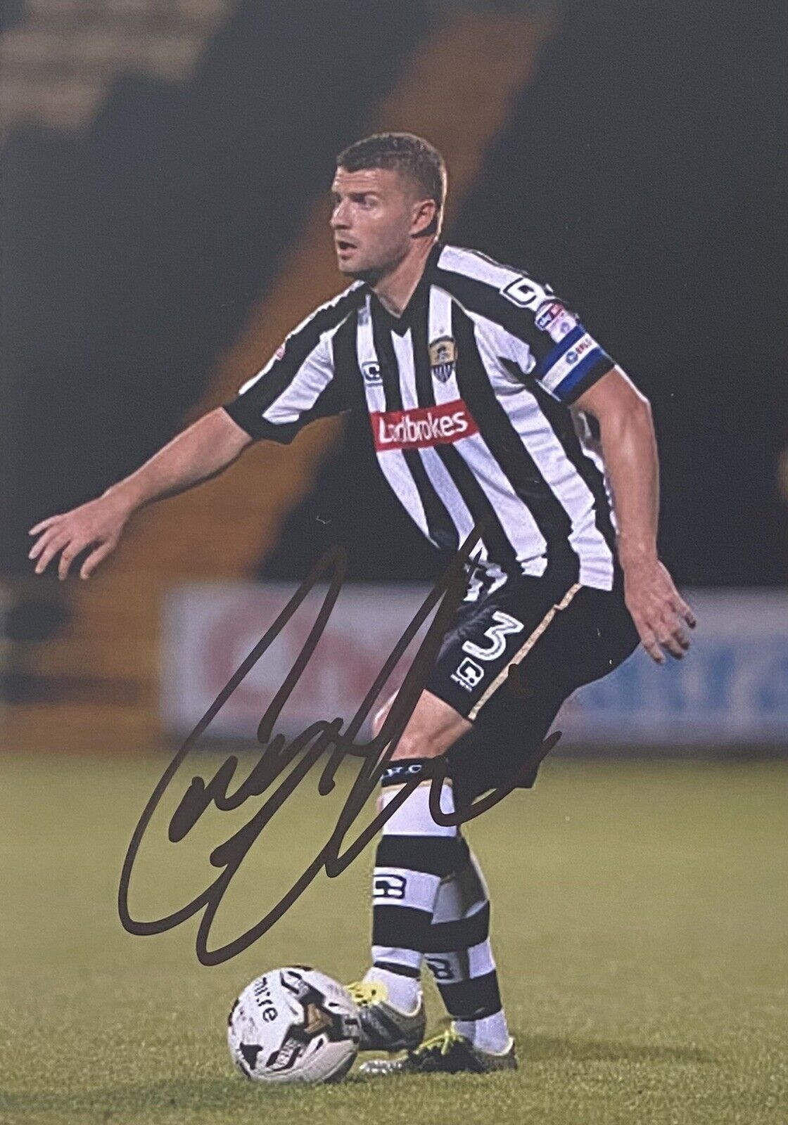 Carl Dickinson Genuine Hand Signed 6X4 Notts County Photo Poster painting