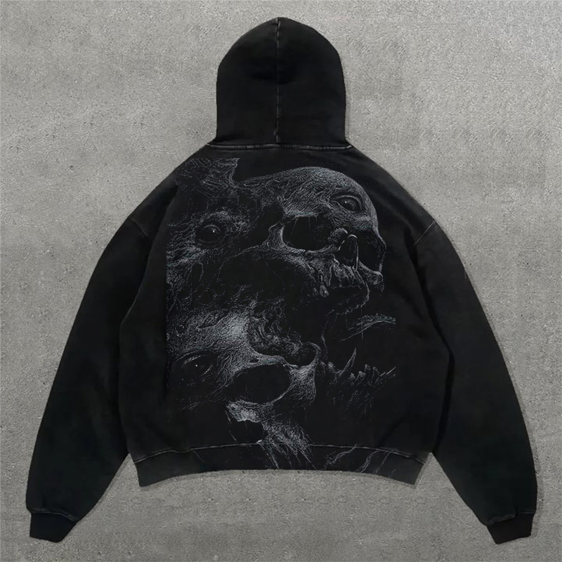 Casual Skull Darkness Hoodie
