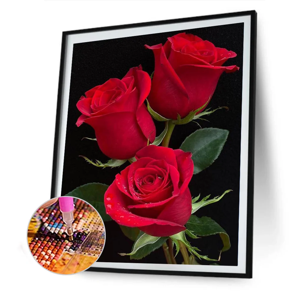 Diamond Painting - Full Round Drill - Rose