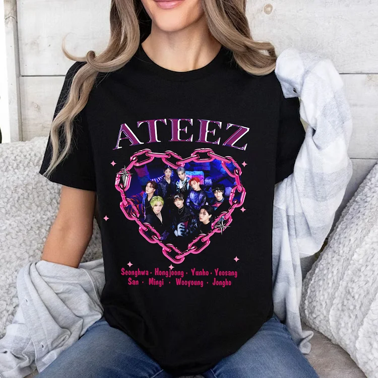ATEEZ World Tour Towards the Light: Will to Power Y2k T-Shirt