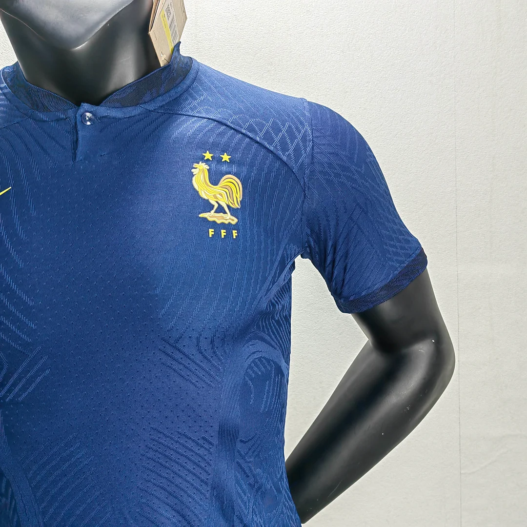 2022 FIFA World Cup Player Version France Home Football Shirt