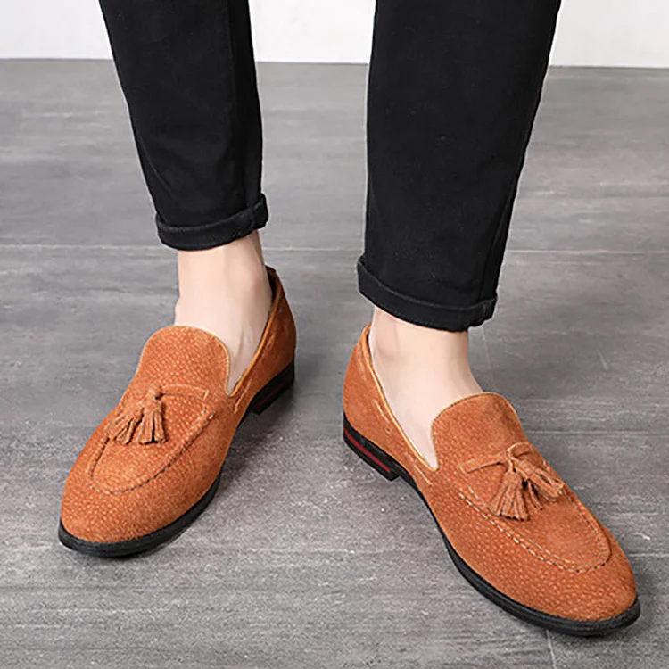 Leather Tassel Flat Casual Loafers Shoes