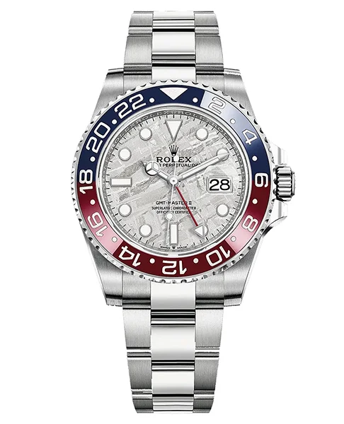 Rolex GMT-Master II Pepsi 126719BLRO-0002, 18k White Gold, Meteorite Dial