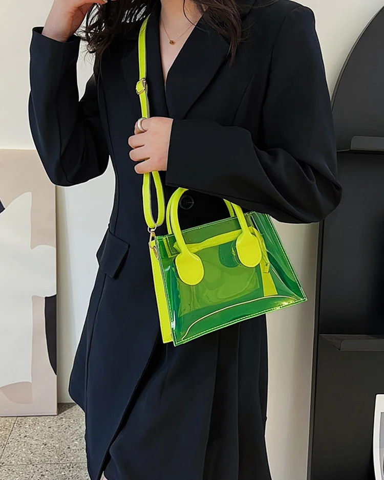 Clear Shoulder Bag With Handle