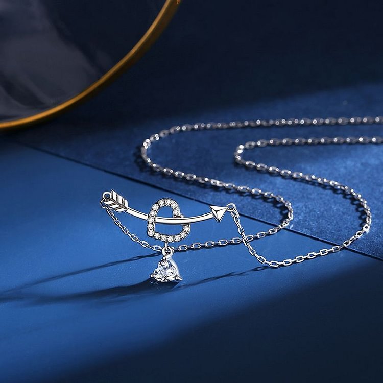 Go Where Your Heart Leads You - S925 Heart & Arrow Pendant Necklace